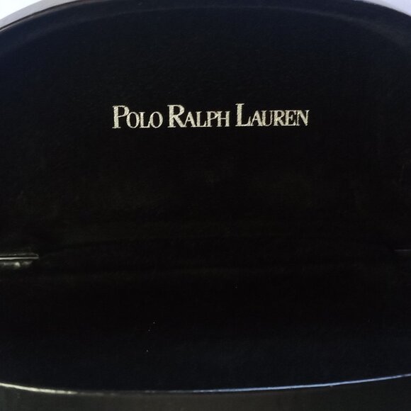 POLO RALPH LAUREN Authentic Sunglasses Eyeglasses Clamshell Hard Case Only Black - Picture 4 of 4